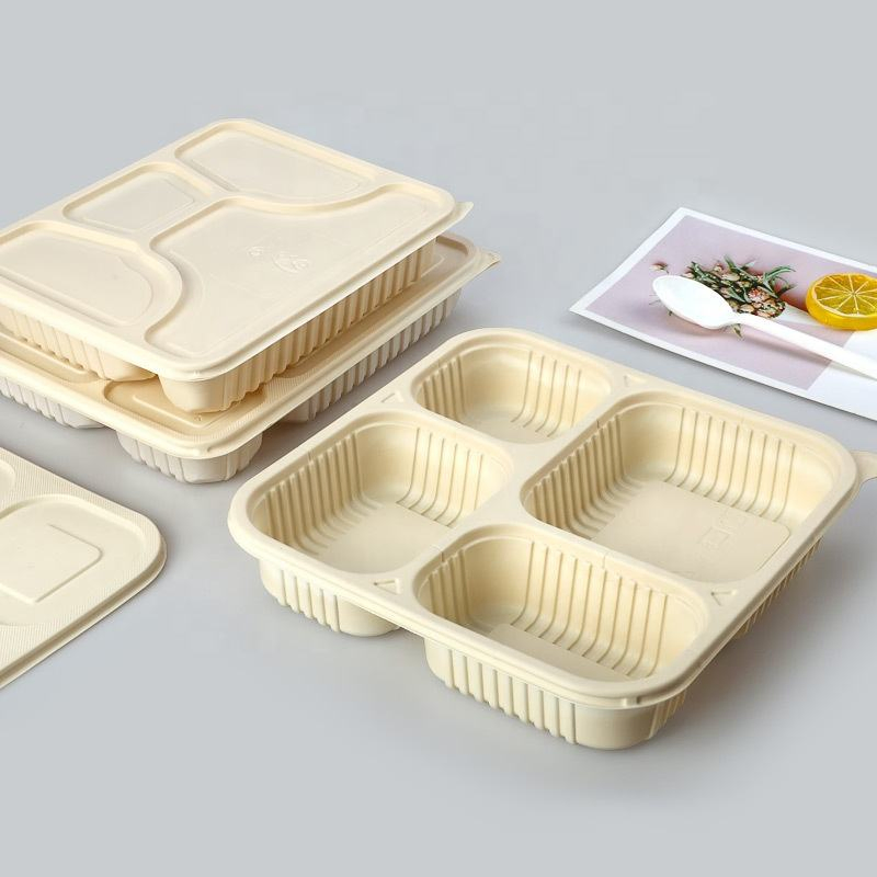 Bento Cornstarch Packaging Biodegradable Lunch Box