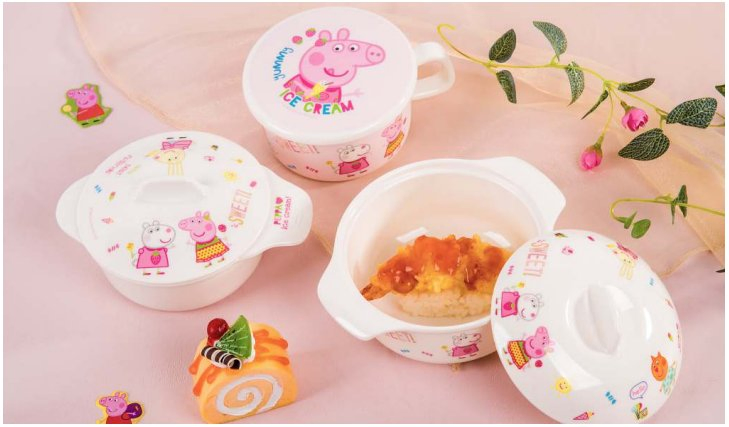 Cartoon Resin Plate Meal Dishes Feeding Set with Matching Spoon and Fork