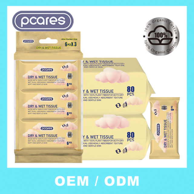 OEM Customized Disposable Cotton Tissues Water Absorbing Facial Paper for Skin Care Boxed Household Cleaning Product