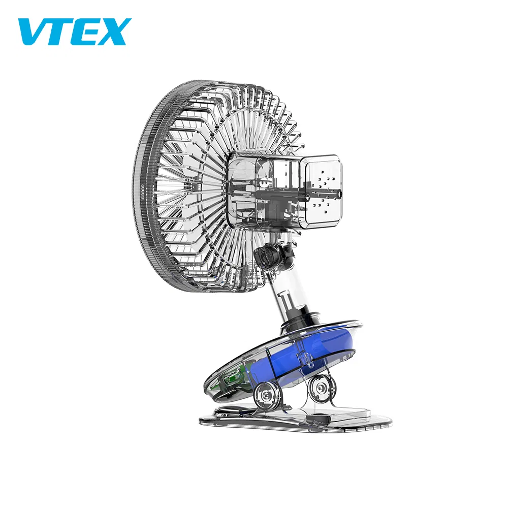 Natural Wind Small Fan Rechargeable Mini Clip Table Lamp Fan