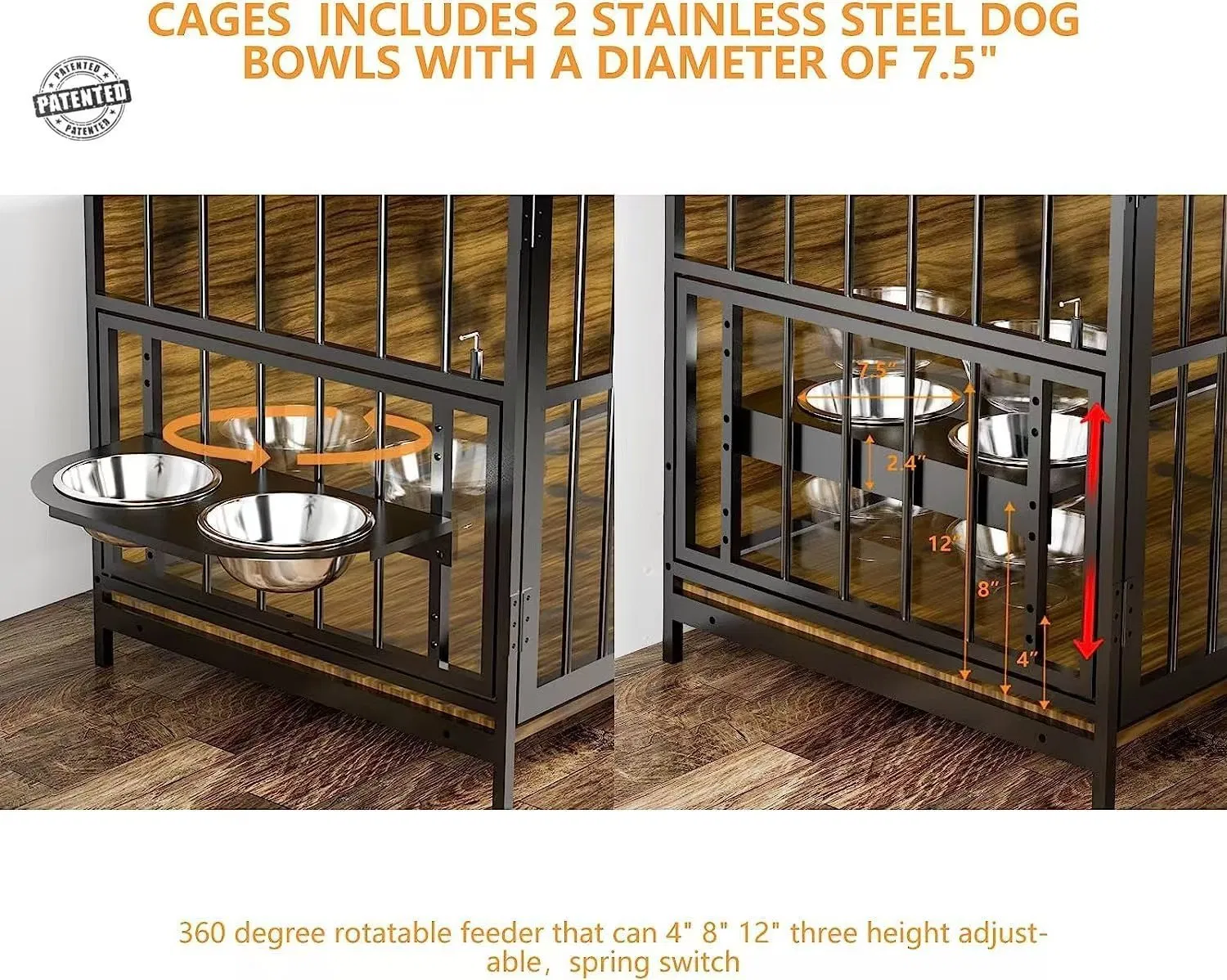 Heavy-Duty Dog Pet Cage for Indoor and Outdoor Use