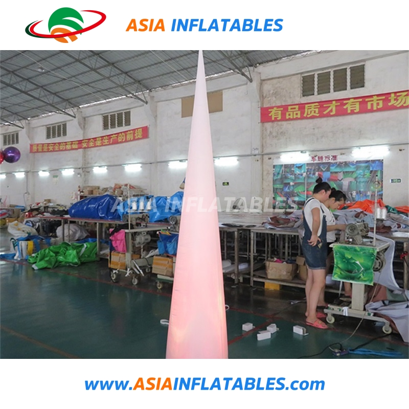 Wedding Decoration Inflatable Cone, LED Lighted Inflatable Outdoor Decoration on Sale