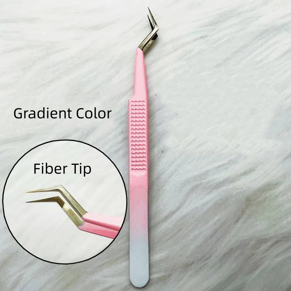 Custom Logo Best Non-Magnetic Pointed PCB Precision Soldering Fiber Tip Lash Tweezers