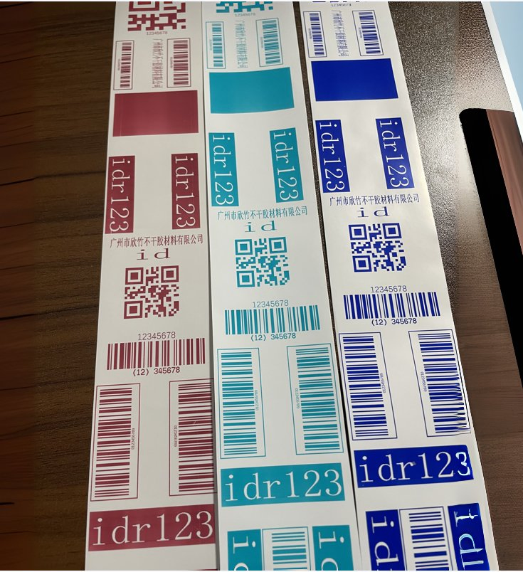 High Quality Red Blue Green Color Thermal Sensitive Synthetic Paper Adhesive-Label
