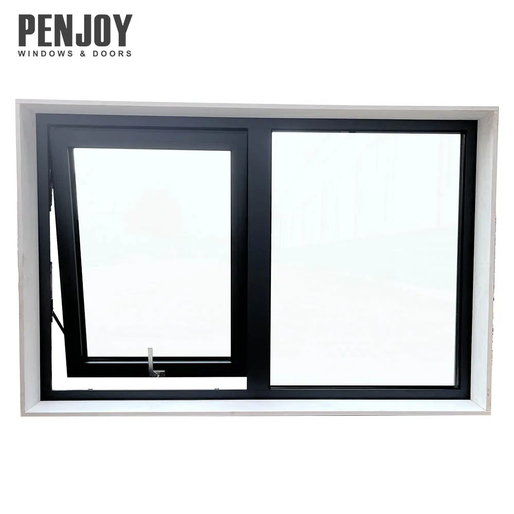 Penjoy New Zealand Standard Thermo Break Aluminum Tempered Glass Awning Window