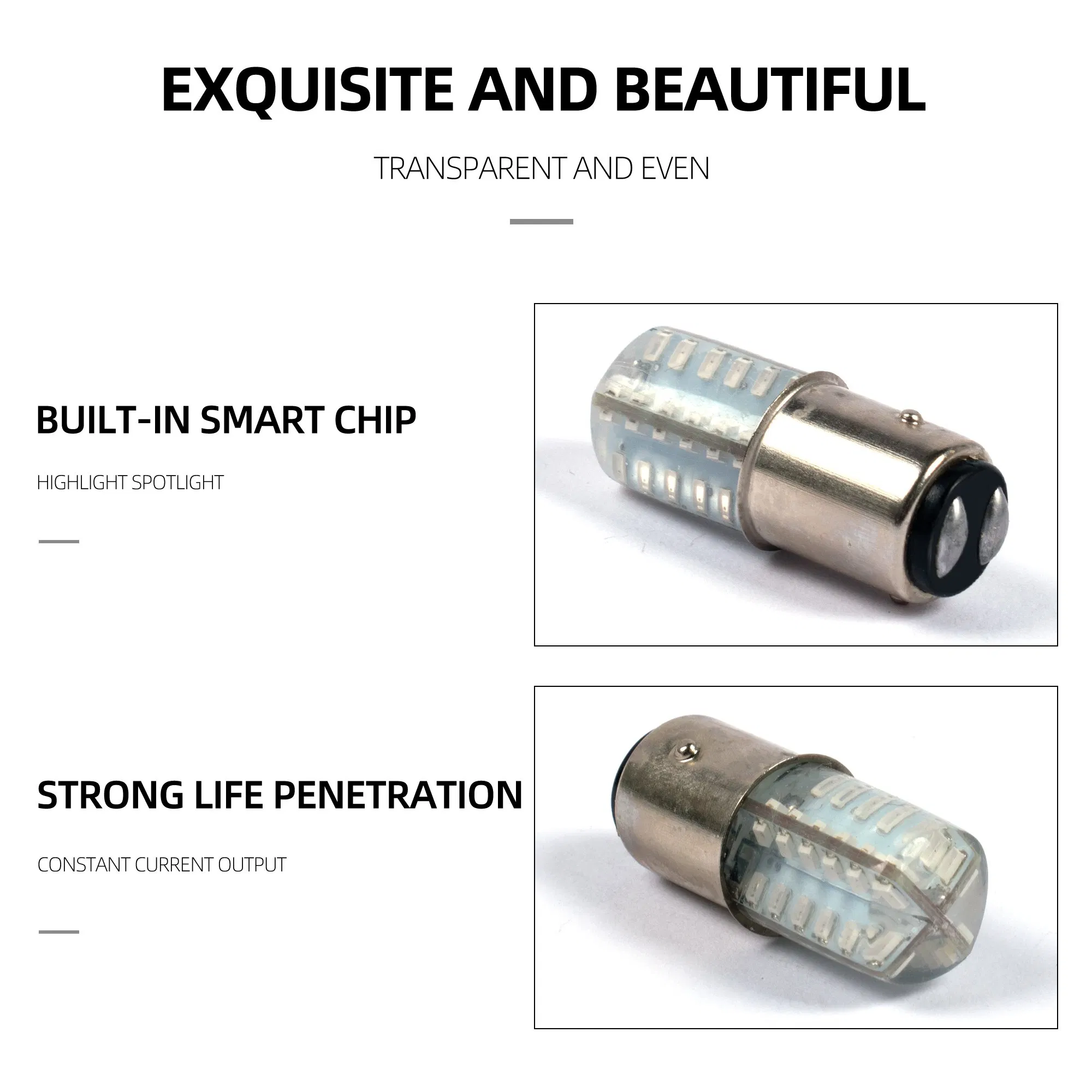 Светодиодный стоп-сигнал 1157 3014 48 диодов для мотоцикла