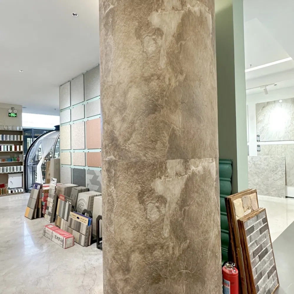 3D Modified Clay Material Tile Veneer Faux Interior Bendable Soft Wall Cladding Travertine Artificial Flexible Stone Wall Panels