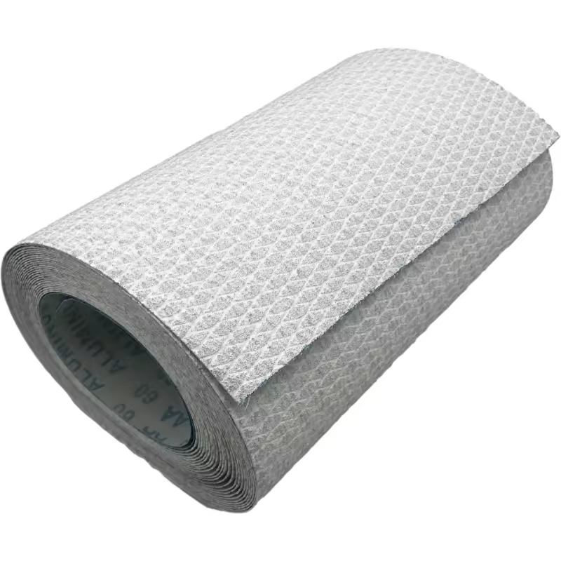Patent Rhombus-Coated Aluminum Oxide Abrasive Sand Cloth Roll Anti-Clog for Hand_Machine Use to Polish Metal and Wood