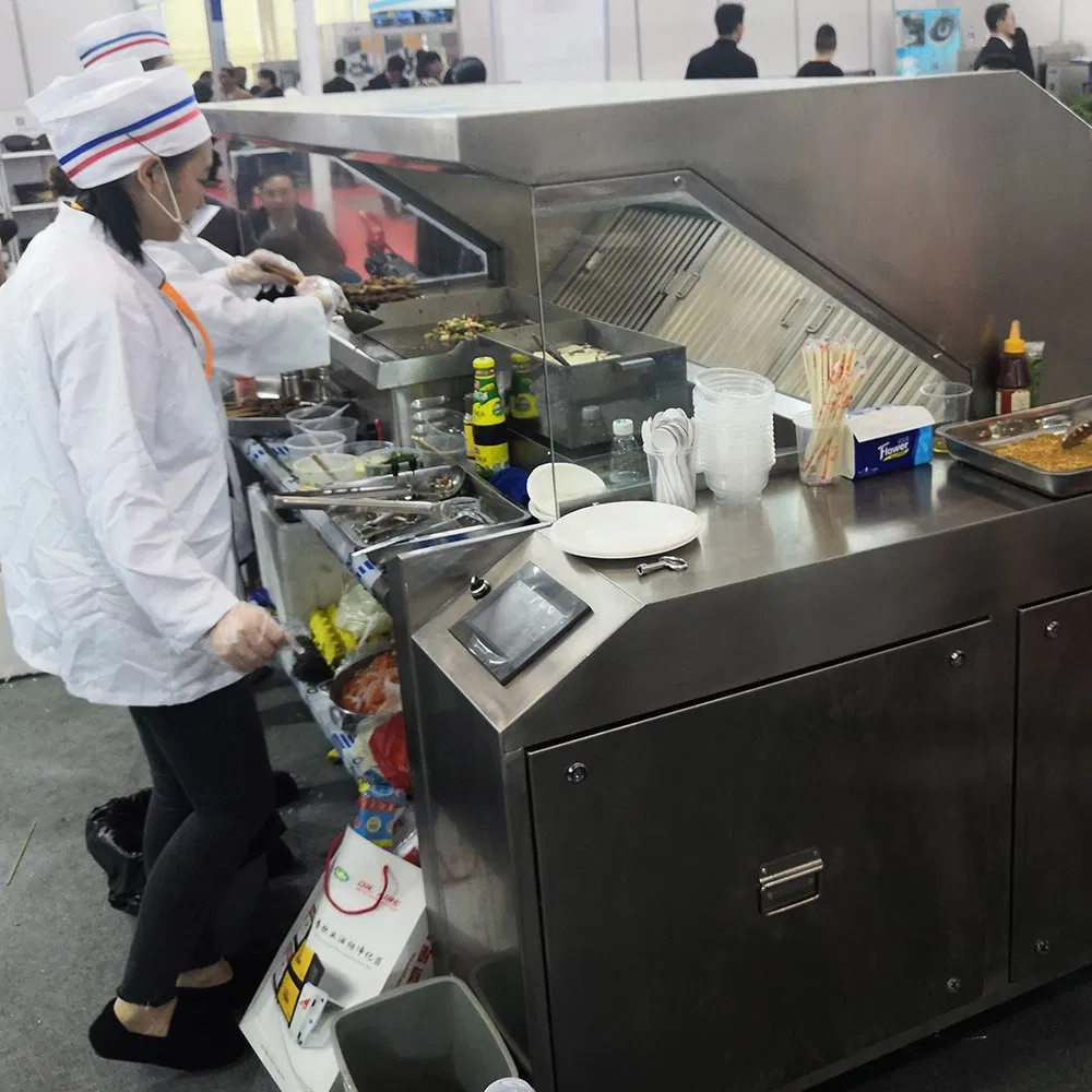Mobile Cooking Station with Electrostatic Precipitator for Food Trailer Ventilation Needs