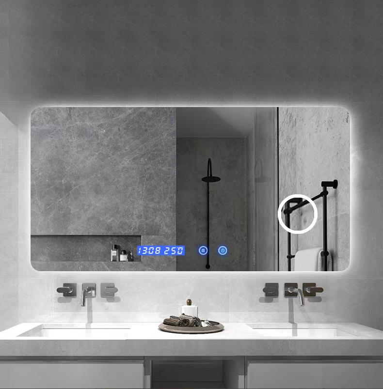 Waterdrop LED Backlit Circular Lighting Mirror