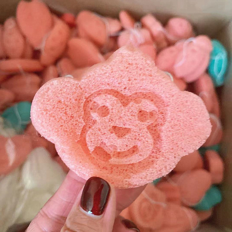 Hot Eco-Friendly Sell 100% Pure Naturally Cleaning Puff Natural Body Facial Konjac Cleansing Sponge Great for Acne and Exfoliating