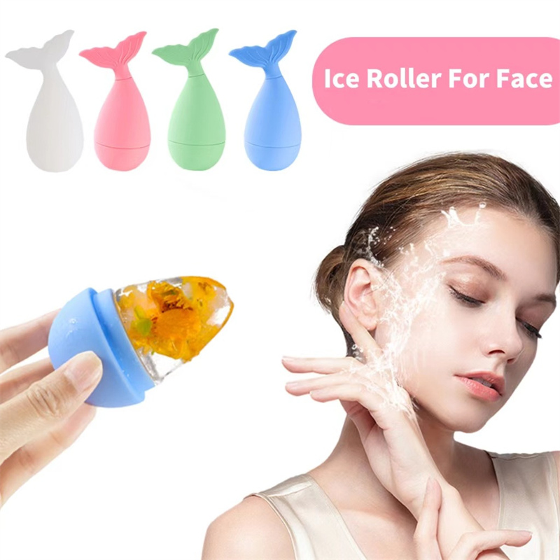 Mermaid Shape Skin Care Beauty Salon Freeze Cooling Facial Ice Massage Roller