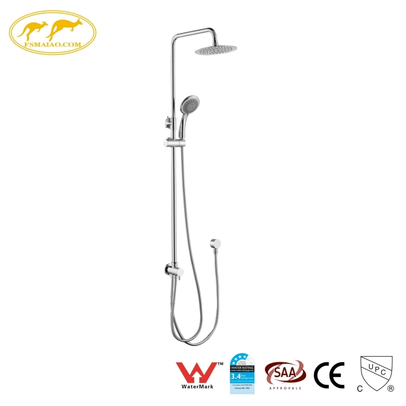 Watermark Wels Standard Bathroom Round Wall Mounted Shower Set