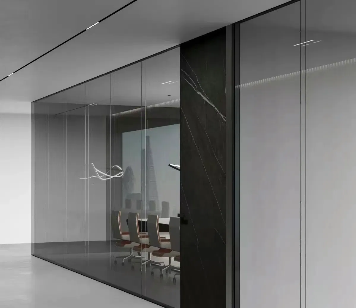 Aluminum Alloy Glass Partition: Translucent Design, Free Switching Office Space, Glass Partition, Let Inspiration Everywhere.