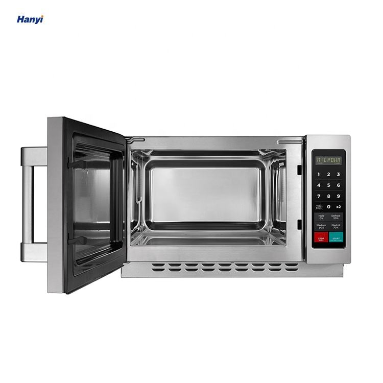 34L 1000W Restaurant Counter Top Stainless Steel Commercial Microwave Oven