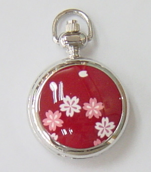 OEM Fashion Ladies Full Hunter Engraved Pocket Watch with Japan Quartz Movement