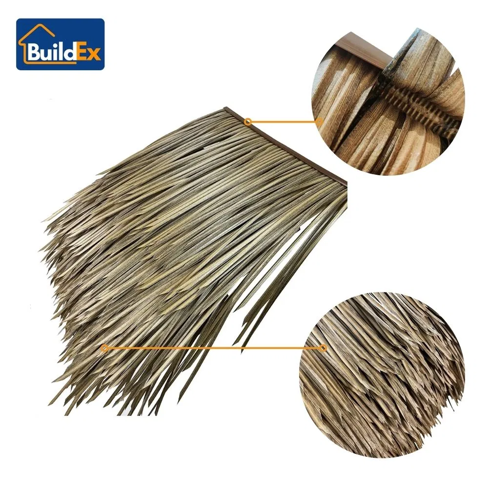 Eco-Friendly Synthetic Thatch Roof Tiles for Tropical Resort Bungalows