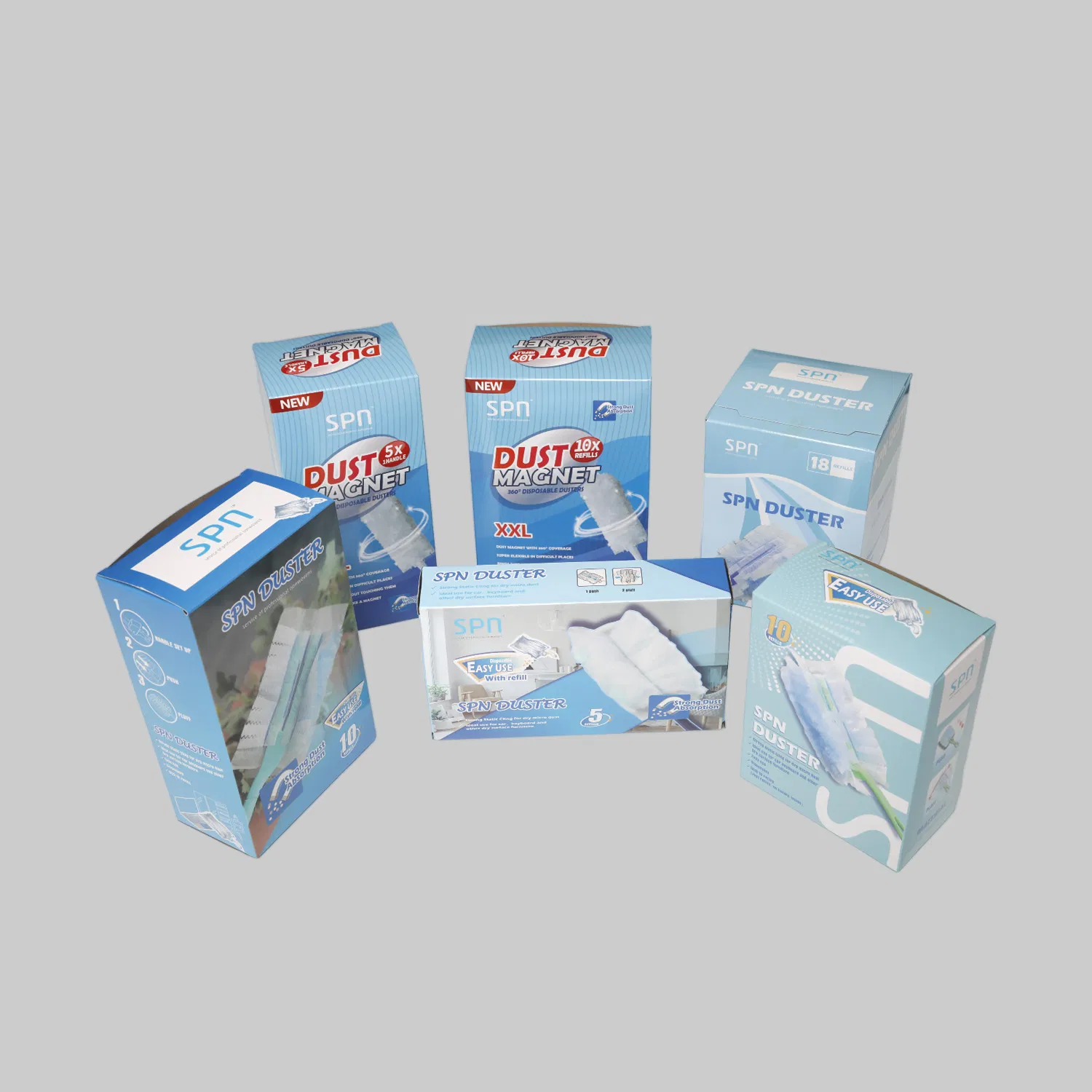 Long Handle Static Duster for Ceiling Cleaning Multi Cleaning Duster with Disposable Dust Refill