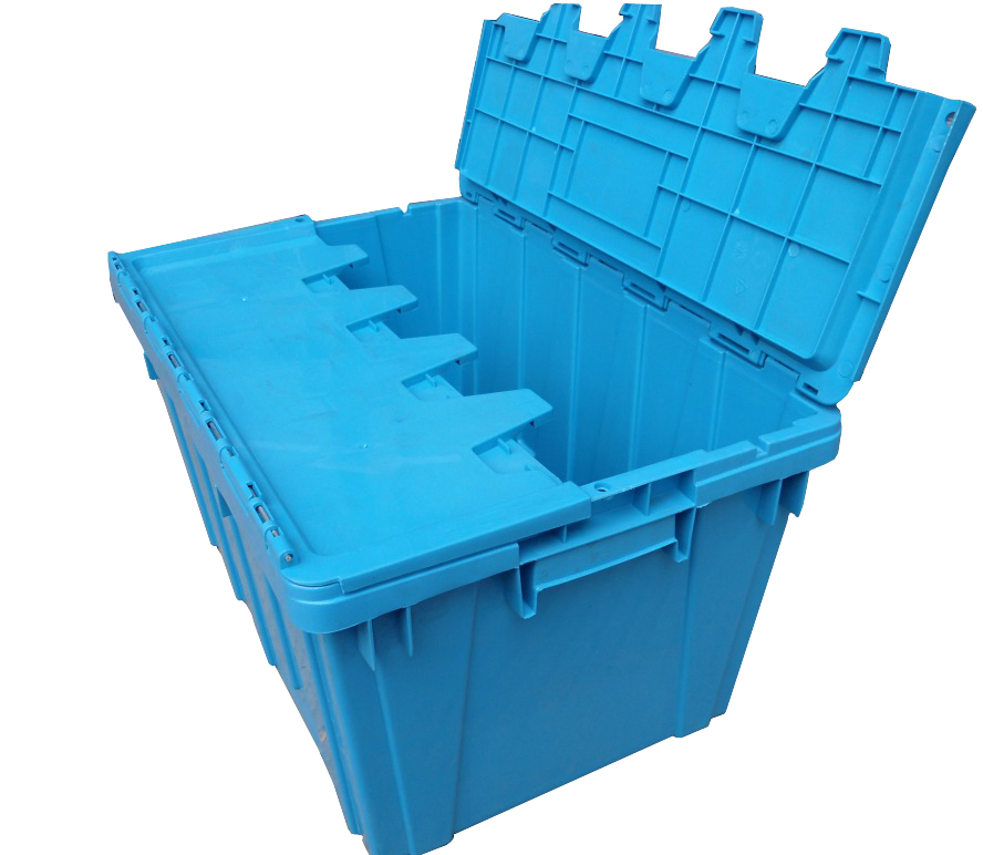 600*400 Nestable Plastic Distribution Stacked Container Boxes