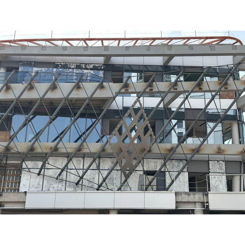 Aluminum 3D Facade Panel Custom Modern Aluminum Curtain Wall Project for Outdoor