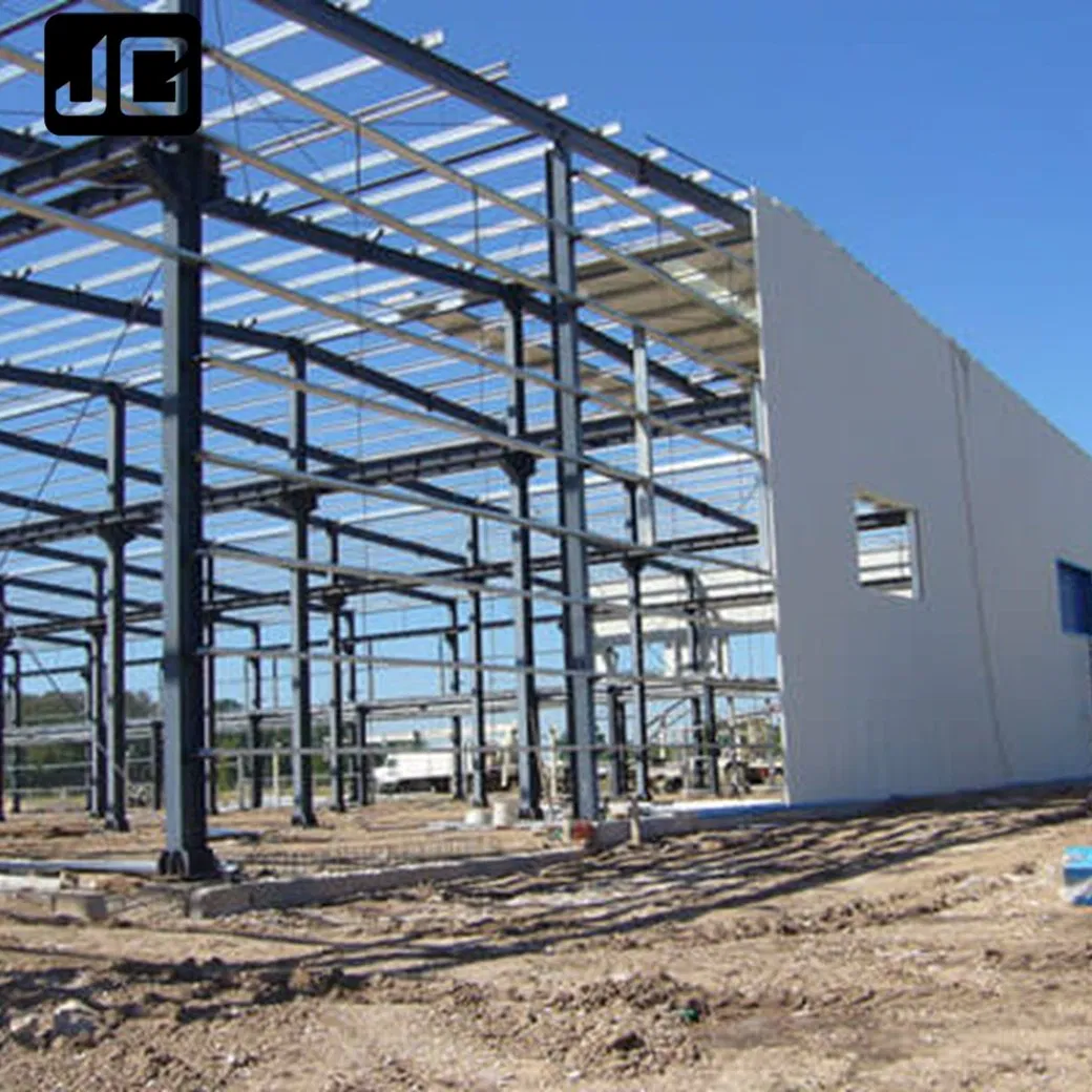 Industrial Prefabricated Metal Construction Steel Structure Prefab Garage with H Section