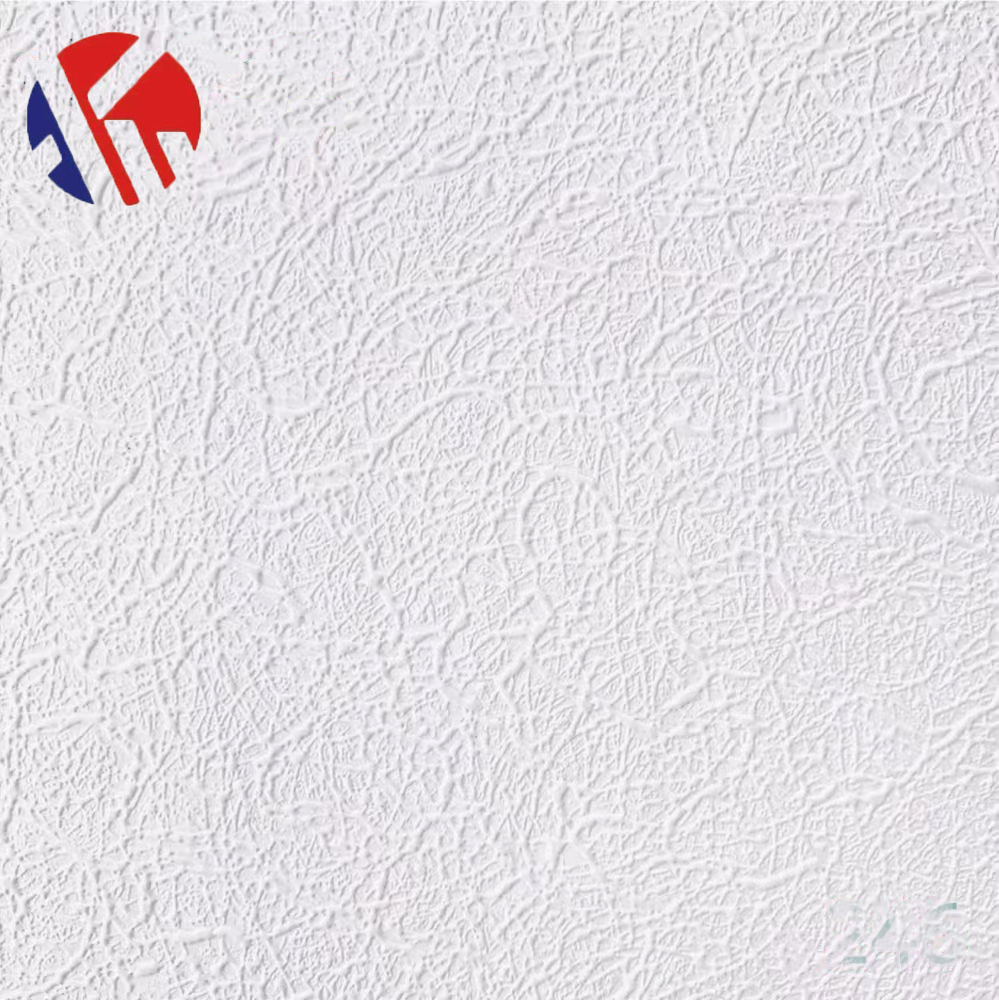 Fireproof Decorative Laminated Ceiling Tile with Custom Printed Design for Building Projects PVC Gypsum Ceiling Tile Fireproof