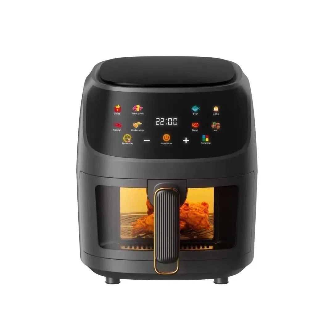 8 Litre Visible Window Air Fryer 8L Visible Air Fryer 8 Liter Visual Air Fryer 8L Silver Crest Air Fryer Colour Touch Screen Air Fryer Glass Window Air Fryer