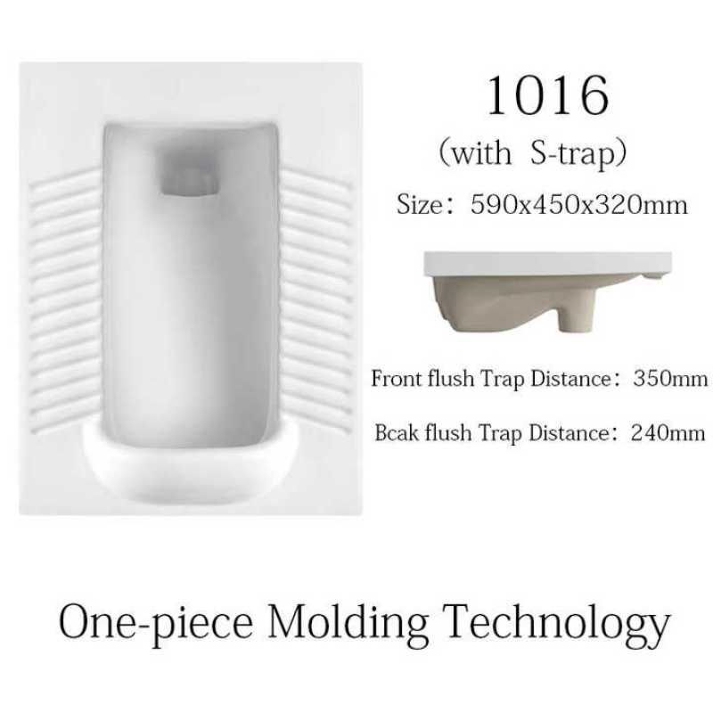 High Quality Squat Pan Ceramic Squat Toilet Wash Down Toilets