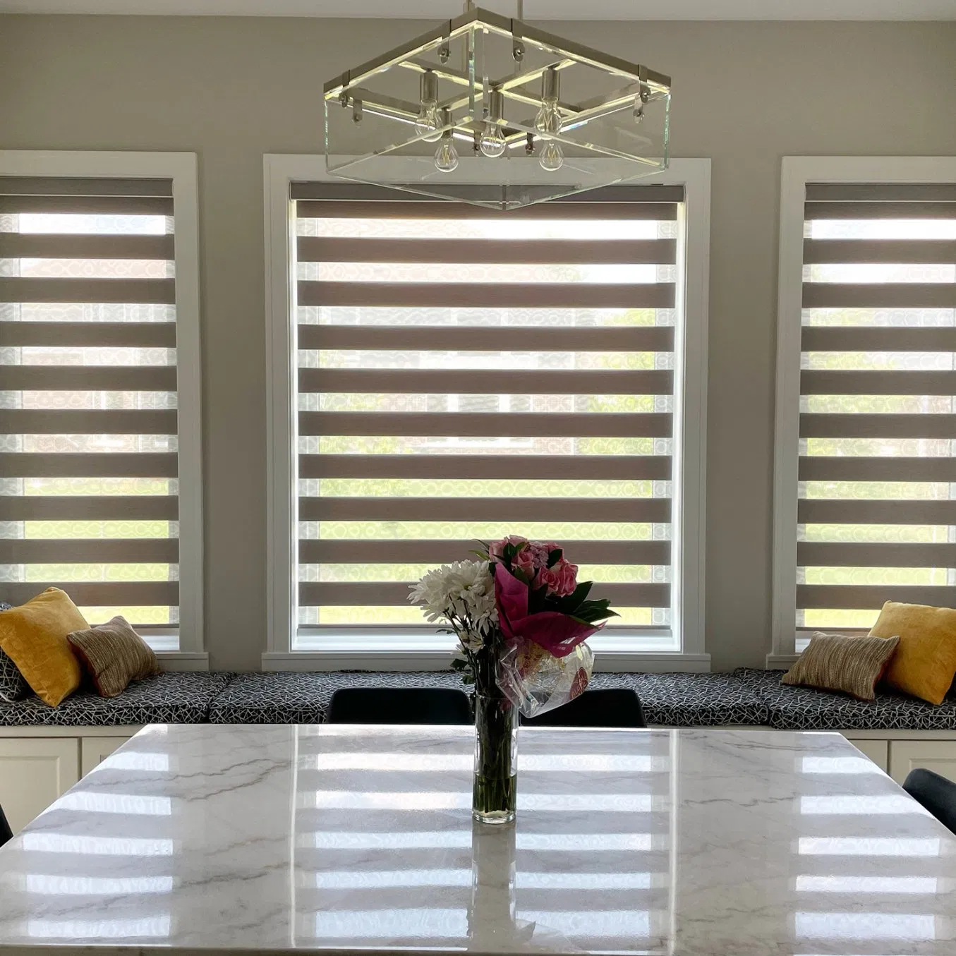 New Arrival Blackout Room Custom Specifications Grey Zebra Blinds for School