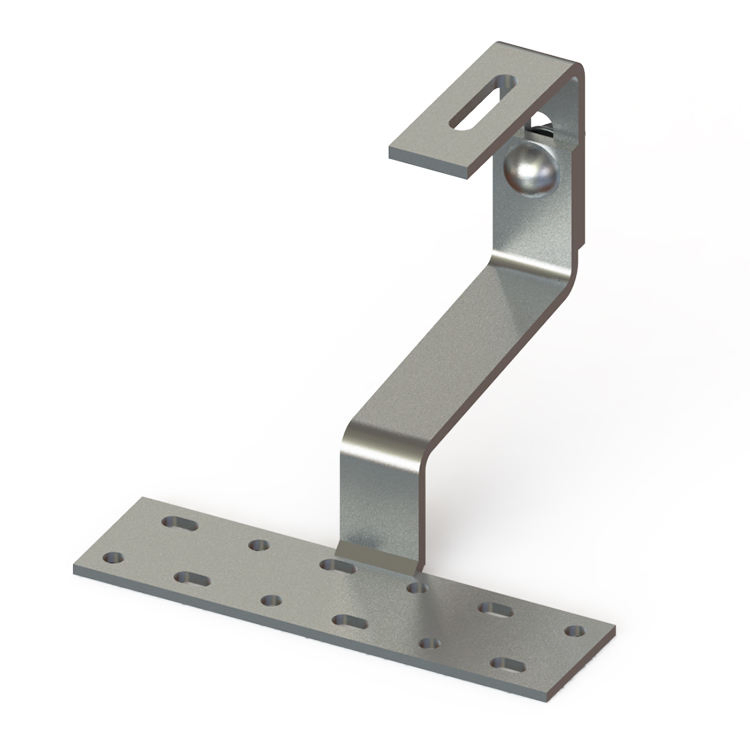 Крюк для солнечных панелей J-типа, алюминиевый