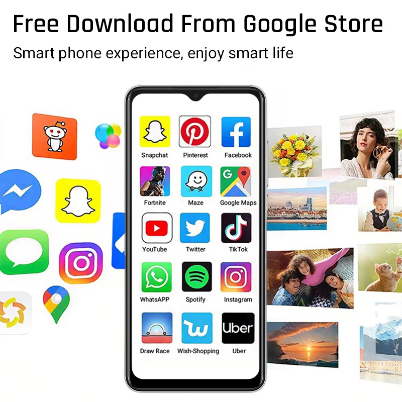 Смартфон 6.5 дюймов 4G LTE, 8 ядер, Android