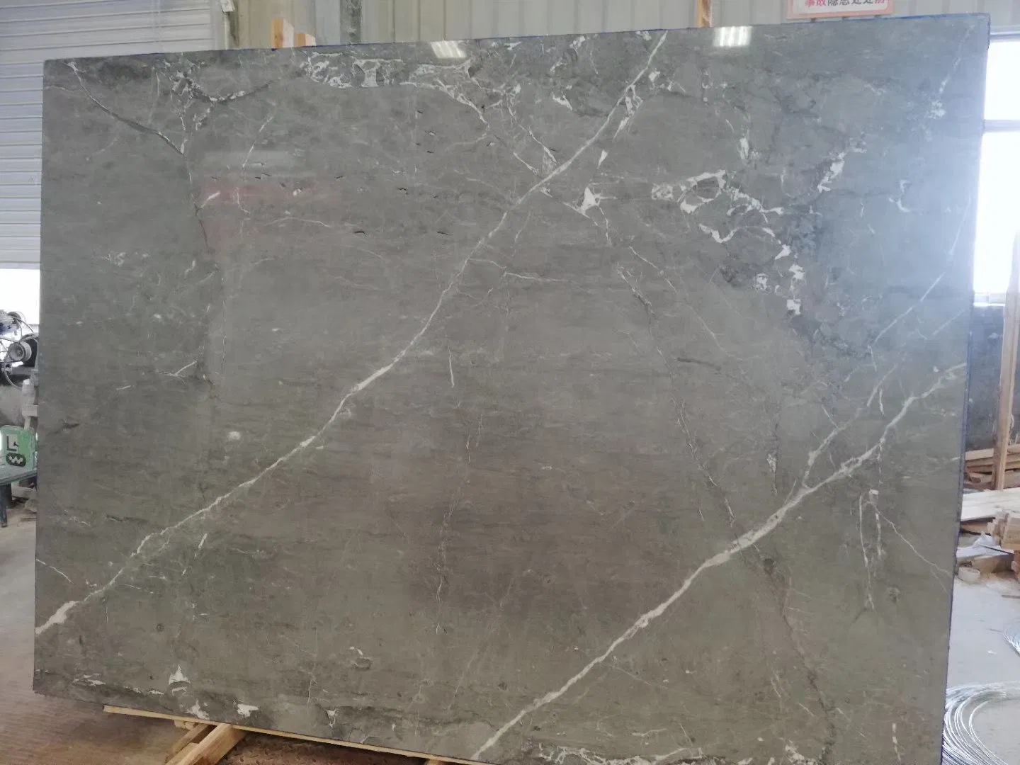 Natural Grey Fantastic Jumbo Marble Customized Size Black White for Countertop and Big Slabs/Tiles