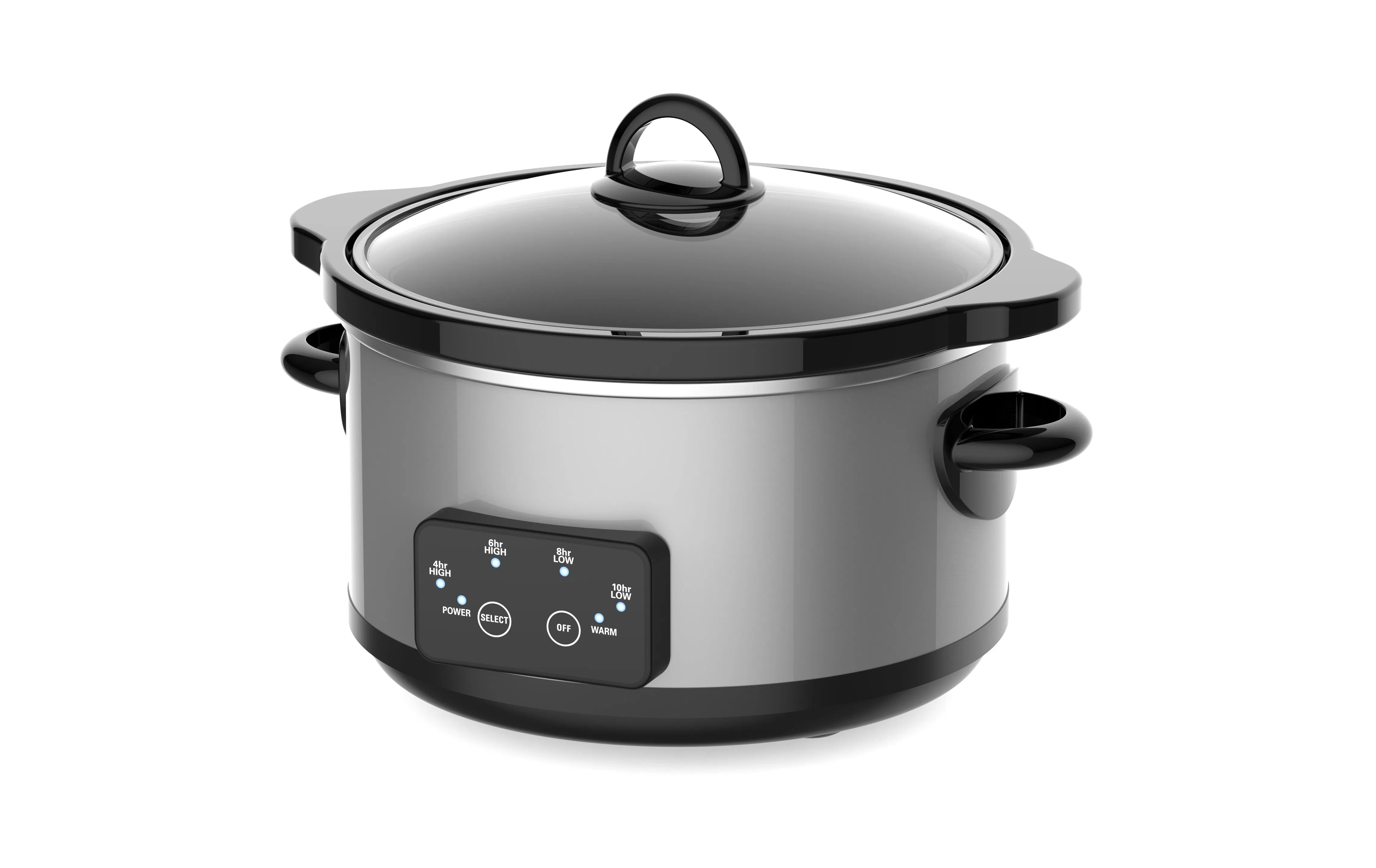 Versatile 5.0qt Round Slow Cooker for Family Meals and Meal Prep