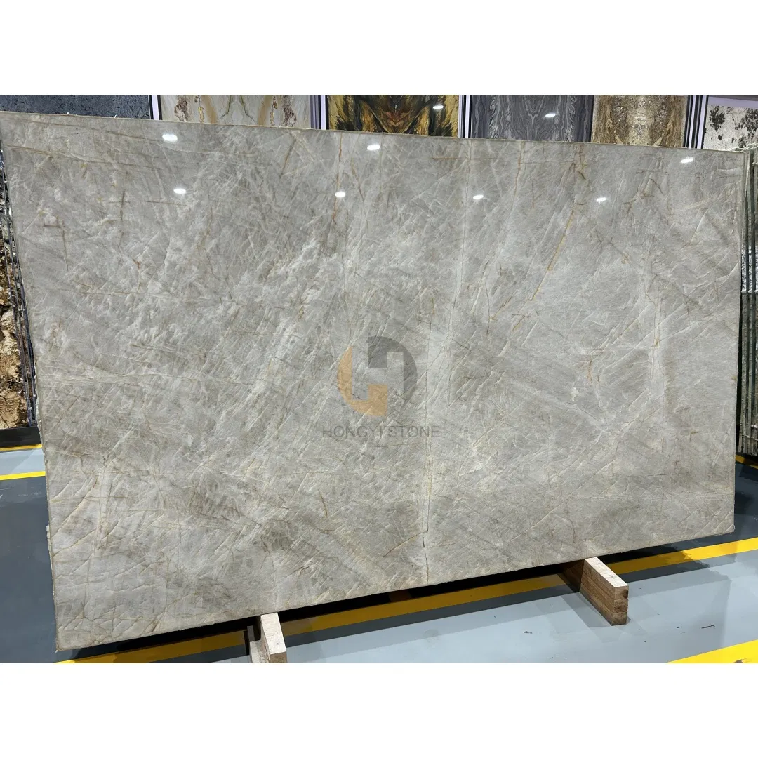 High Quality Luxury/Natural Stone/Brazil Cristallo Quartzite Slabs for Wall and Floors