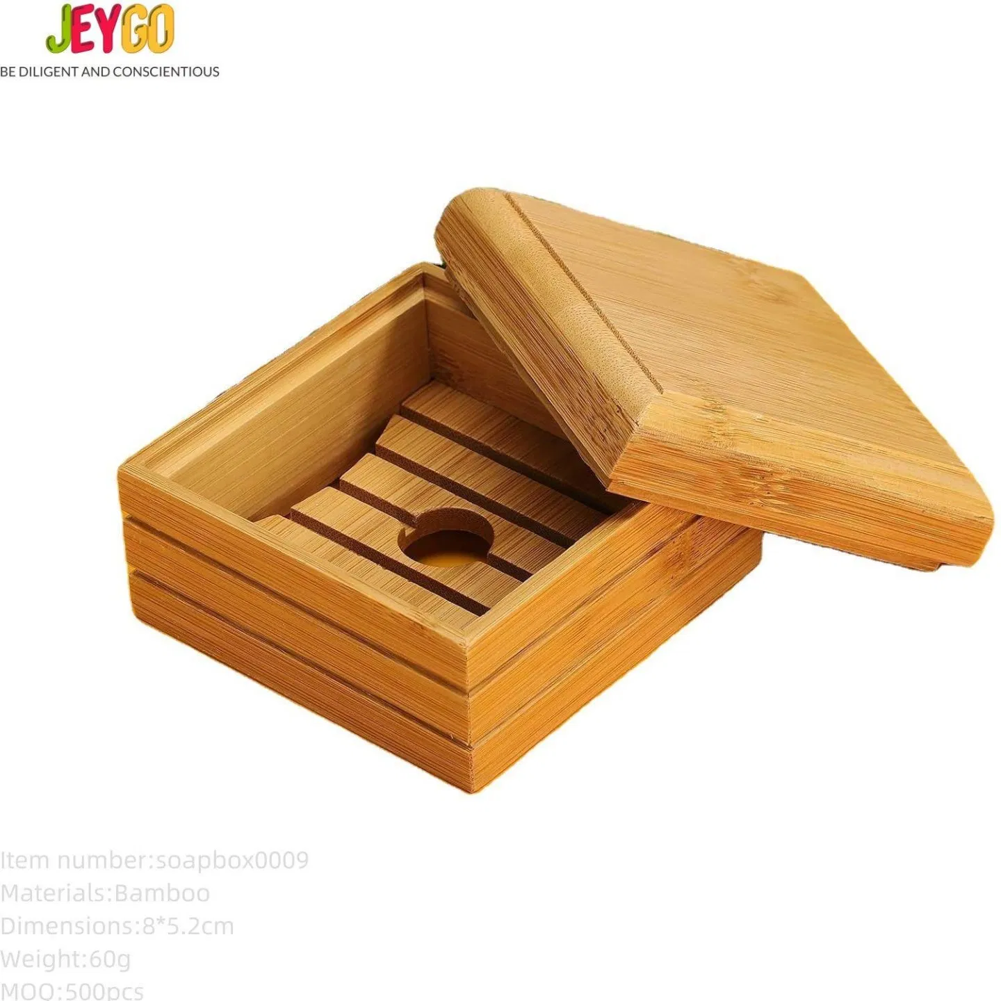 100% Natural Eco-Friendly Wood and Bamboo Bathroom Storage Tool Soap Dish