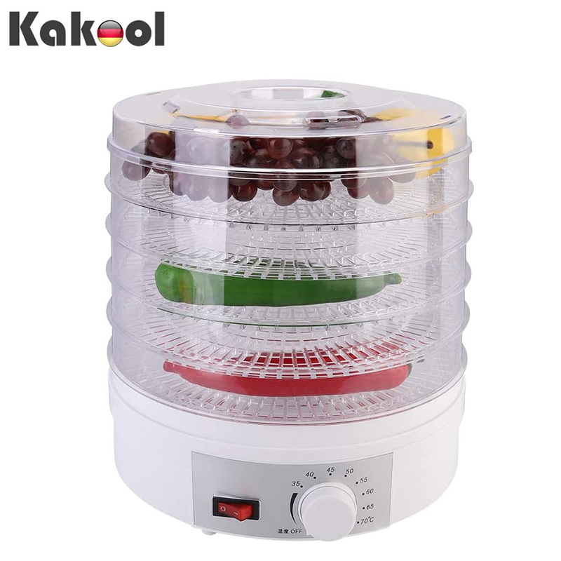 Professional Electric Multi-Tier Food Preserver, Meat or Beef Jerky Maker, Fruit & Vegetable Dryer with 5 Stackable Trays Food Dehydrator Machine
