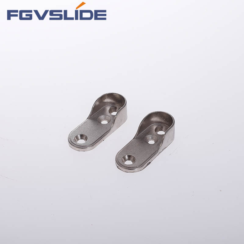 Furniture Fitting Wardrobe Hanging Rail Oval Tube Holder Support
