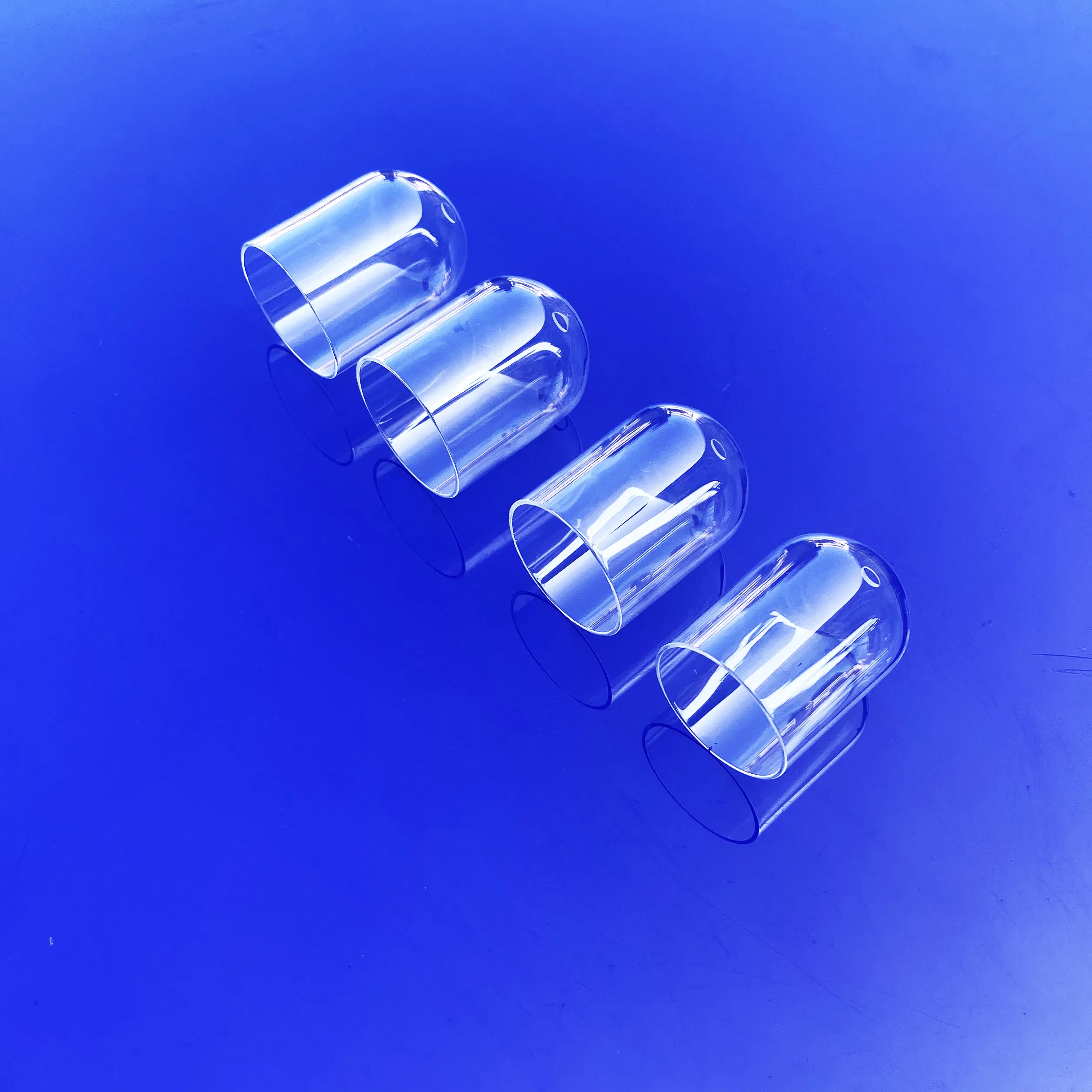 Test Tube with Lip Transparent One End Closed Fused Quartz Glass Electronic Heater Silica Circular 99.99% Tj-0008288 2.2g/cm3