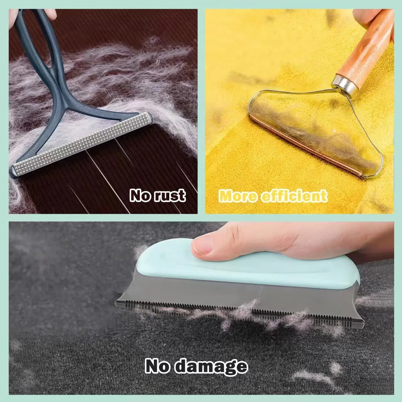 Hairball Dust Scraper Reusable Cleaner Clothes Rugs Portable Pet Hair Lint Remover