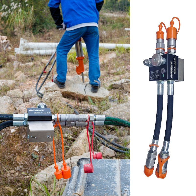 Adjustable Hydraulic Pressure Compensated Flow Divider Valve