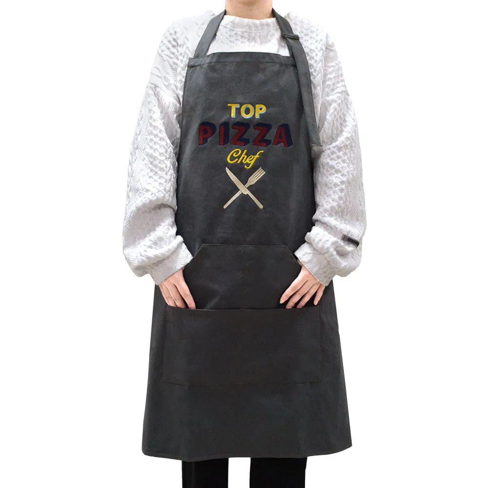 Custom Apron Logo High Quality OEM Factory Promotional Waterproof Polyester Print Chef Cooking Kitchen Custom Apron for Women