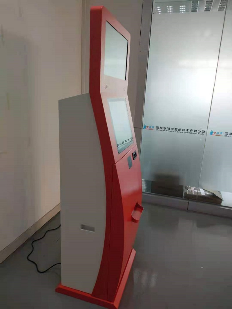 Double Touch Screen Card Dispenser Kiosk with or Code Scan/ NFC/ POS Payment