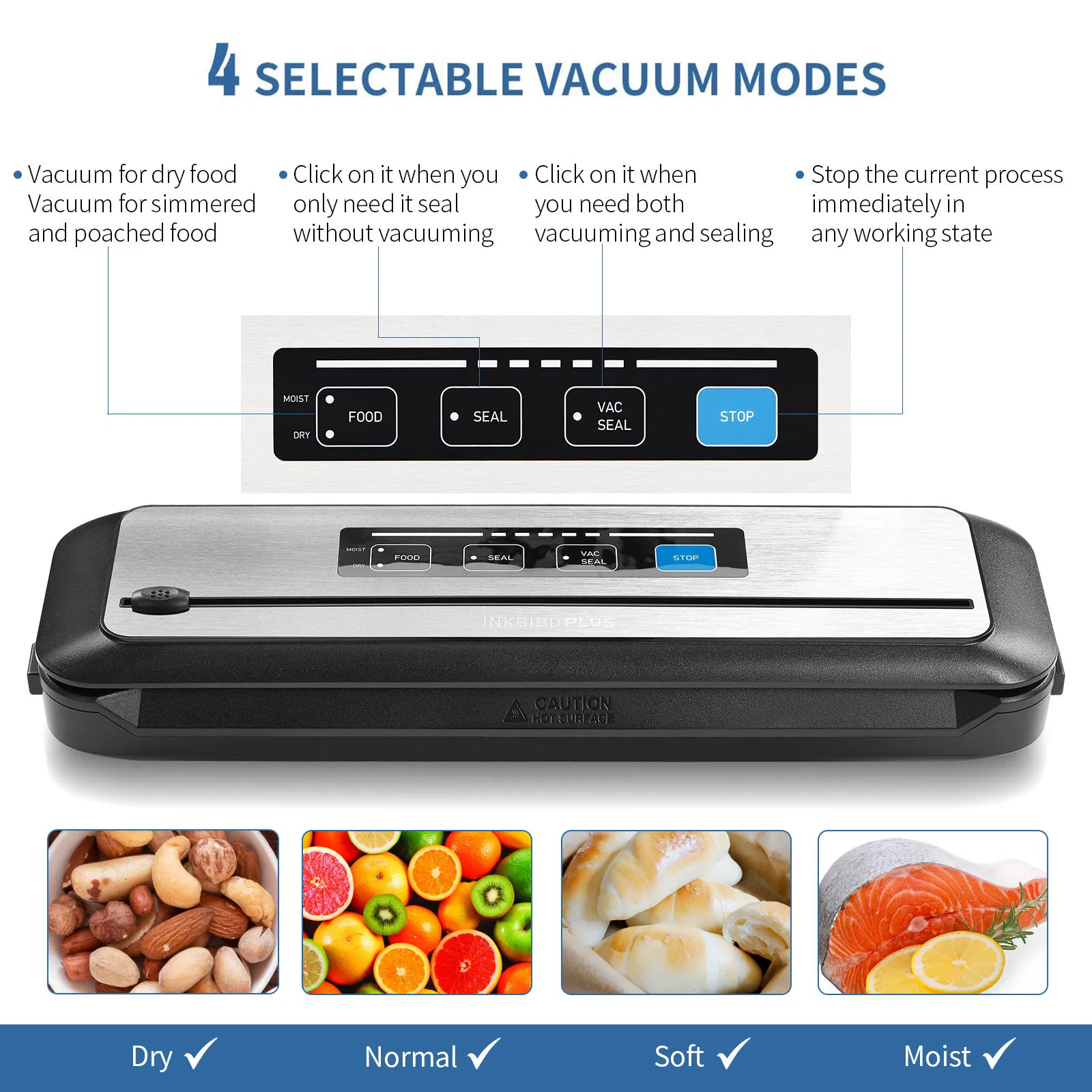 Inkbird Vacuum Packing Machines Vacuum Food Sealers Ink-Vs01