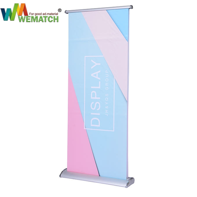 Electric Pull-up Banner Stand Aluminum Roll up Banner Display Electronic Moving Roll up Stand for Trade Show Wide Base