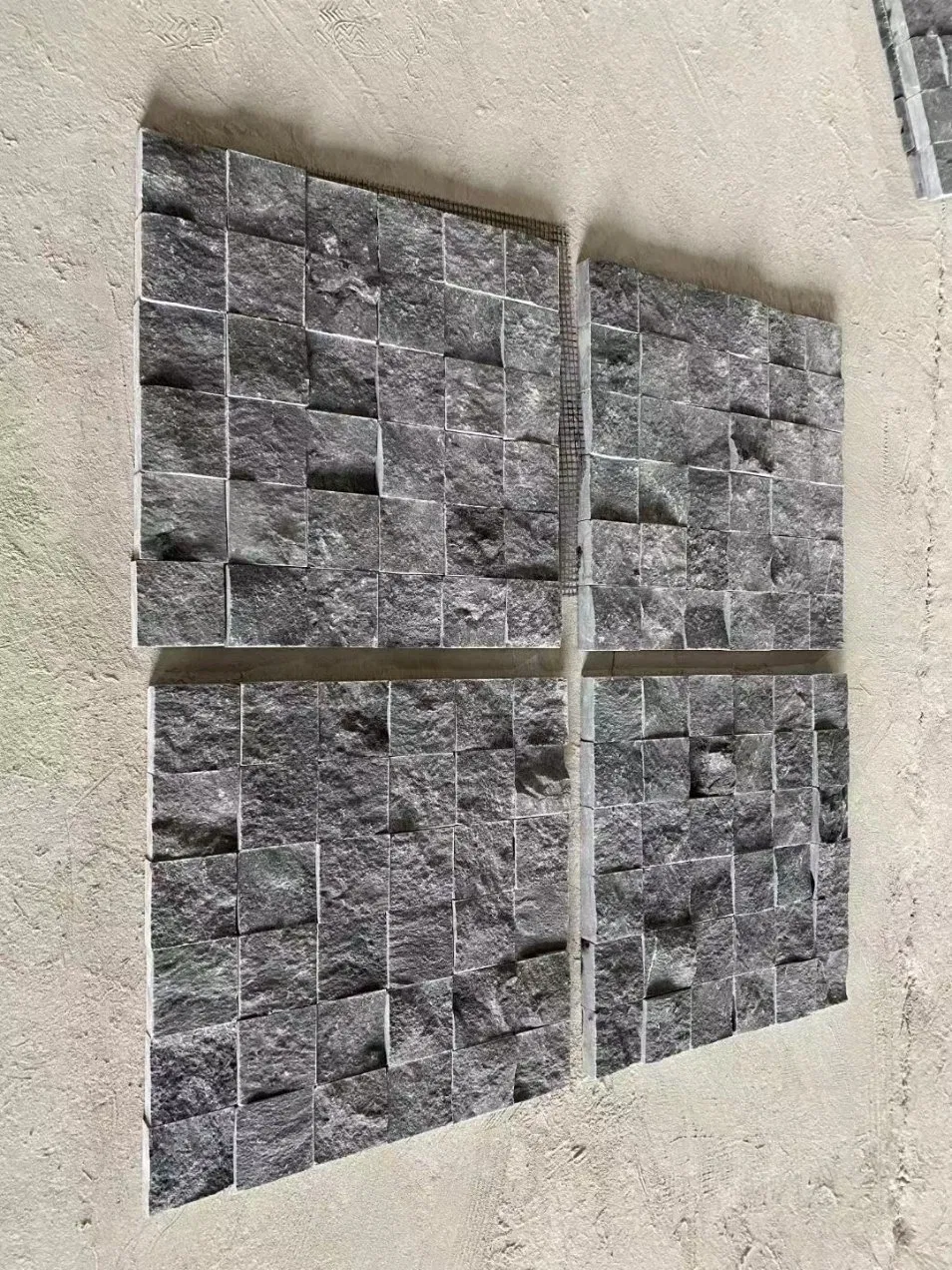 Exterior Spllit Face Limestone Wall Stone, Blue Limestone Wall Strip Tile