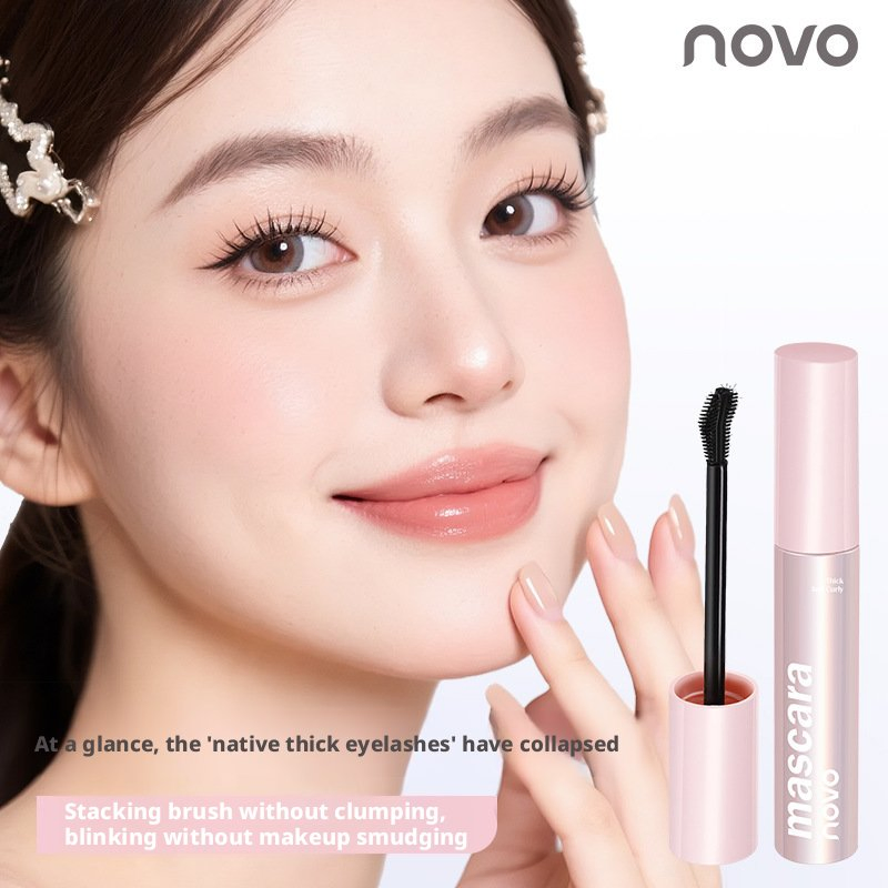 Novo Volumizing Curling Mascara Waterproof Smudge-Proof Long-Lasting Lengthening Eye Makeup