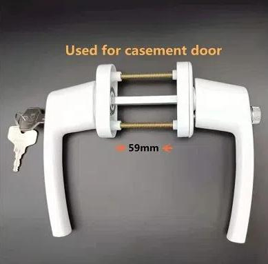 UPVC Window Door Handle Sliding Casement Lock Hardware Aluminum Zinc Accessories Nisen HD17 Popular Best Price