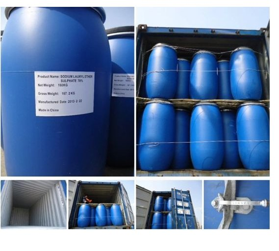 70% Sodium Lauryl Ether Sulfate SLES for Shampoo Raw Material