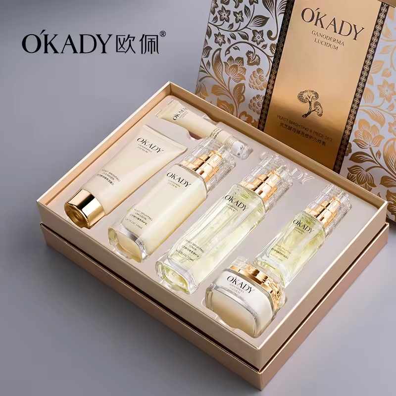 High Quality OEM/ODM Reishi Yeast Six-Piece Skin Care Set Deep Moisture Hydrates Skin Care Set