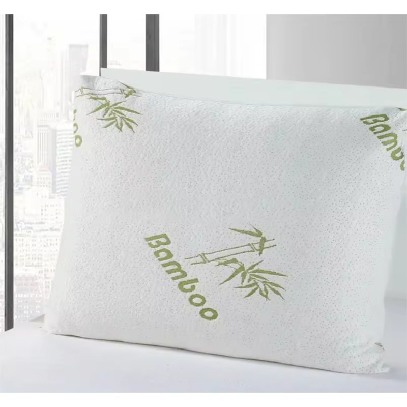 Foam Pillow Shredded Bamboo Camping Airplane Eco-Friendly Waterproof